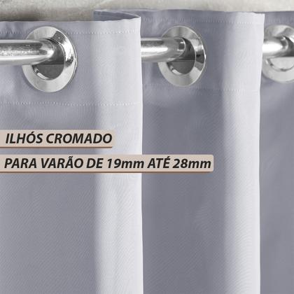 Imagem de Cortina Tecido Blackout Com Voil 2,80x2,30 Sala Quarto
