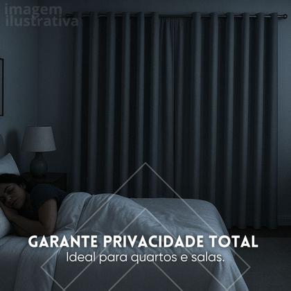 Imagem de Cortina Tecido Blecaute Porta Balcão 4,00 x 2,70 Para Quarto