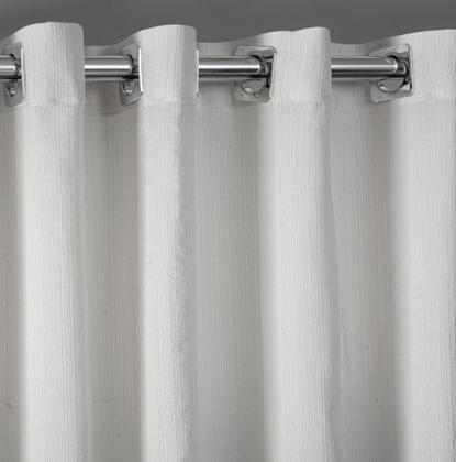 Imagem de Cortina Tecido Linho 4,00M De Largura X 2,30M De Altura Branco Para Sala Ou Quarto