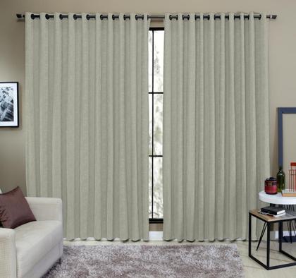 Imagem de Cortina Tecido Rustico 2,00M x 1,80M Semi Blackout Verde Oliva