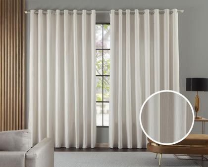 Imagem de Cortina Tecido Rustico 4,00x2,60 Linho Sala e Quarto Varias Cores