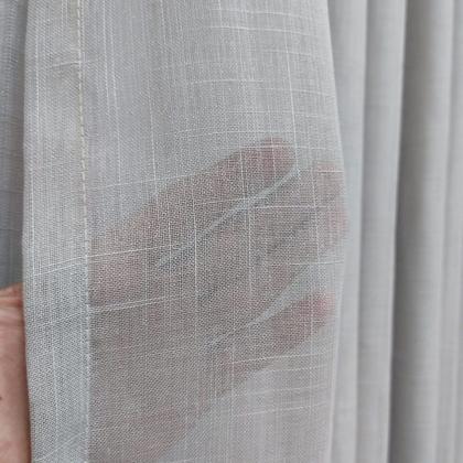 Imagem de Cortina Voal Gase De Linho Com Forro Blackout Pé Direito Alto 5,00x3,10