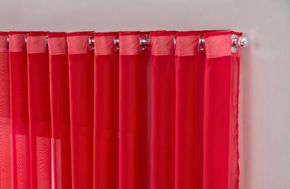 Imagem de cortina voal liso delicate quarto sala transparente 300x180