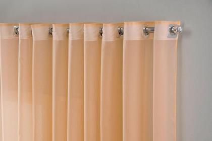 Imagem de cortina voal liso delicate quarto sala transparente 300x180