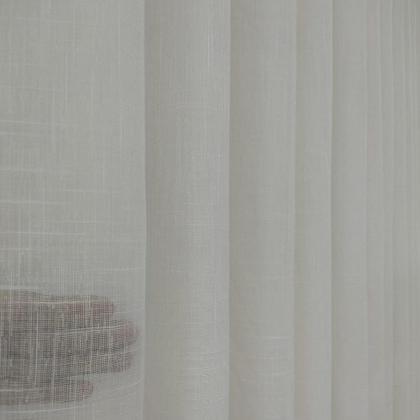 Imagem de Cortina Voil Gaze De Linho Com Forro Microfibra Leve Alto Padrão 6,00x2,60