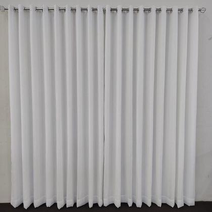 Imagem de Cortina Voil Gaze De Linho Com Forro Microfibra Leve Alto Padrão 6,00x2,60