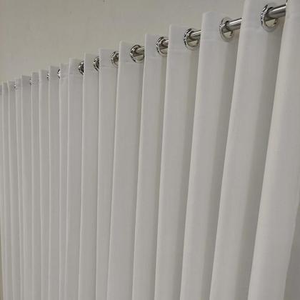 Imagem de Cortina Voil Gaze De Linho Com Forro Microfibra Leve Alto Padrão 6,00x2,60