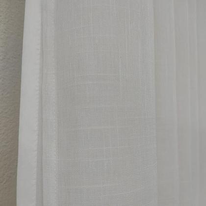 Imagem de Cortina Voil Gaze De Linho Com Forro Microfibra Leve Alto Padrão 6,00x2,60