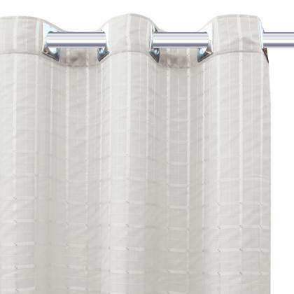 Imagem de Cortina Voil Xadrez 3.00x2.50 Com Forro Blackout