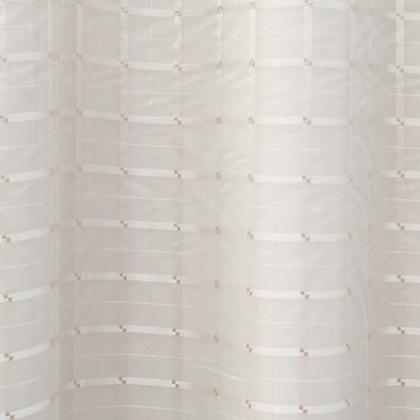 Imagem de Cortina Voil Xadrez 3.00x2.50 Com Forro Blackout