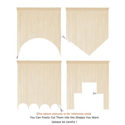 Imagem de Cortina YaoYue Boho String Panel 100x280cm Champagne