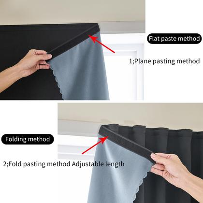Imagem de Cortinas Blackout AJAZZ autoadesivas portáteis, pacote com 1