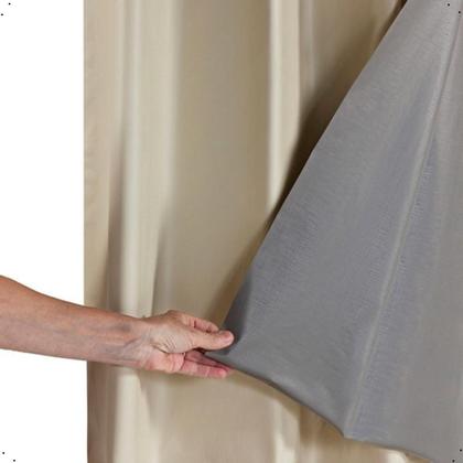 Imagem de Cortinas Blackout Com Tecido Voil Xadrez Cores 2,00m x 1,40m Veda Luz 100%