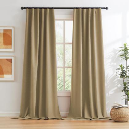Imagem de Cortinas KEQIAOSUOCAI 244 x 127 cm 100% blackout linho