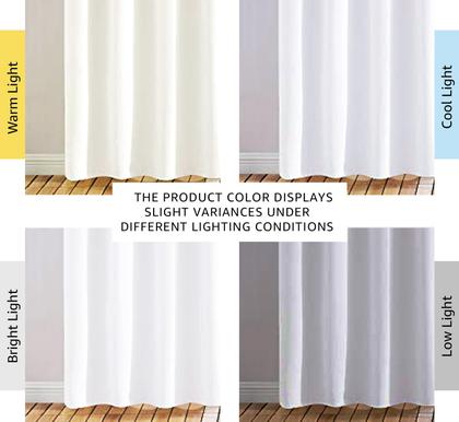Imagem de Cortinas NICETOWN Pure White 2 painéis 213x213cm para quarto