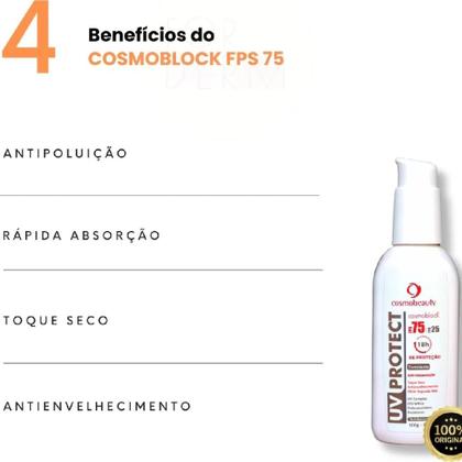 Imagem de Cosmoblock Antipoluição Translúcido FPS75 100g