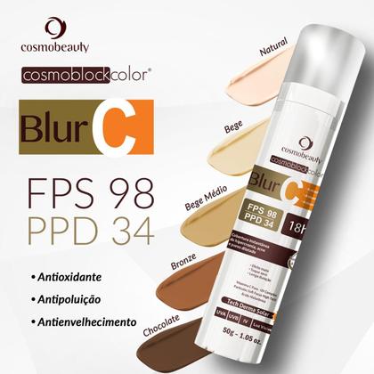Imagem de Cosmoblock Blur C Bronze Com Vitamina C Fps98 Cosmobeauty
