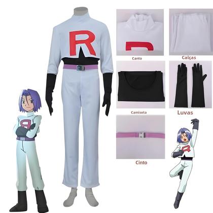 Imagem de Cosplay Adulto Anime Equipe Rocket - Jessie, James & Kojirou - Fantasia Completa Halloween