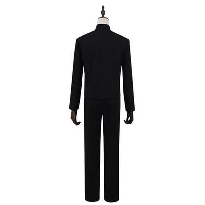 Imagem de Cosplay Jujutsu Kaisen Megumi Fushiguro - Uniforme Escolar com Jaqueta, Calças e Peruca