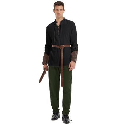 Imagem de Costume FEAADNI Halloween Masculino Renaissance Pirate Set XXL