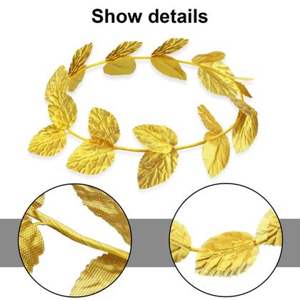 Imagem de Costume Headpiece Unit Type Gold Laurel Crown Toga para mulheres