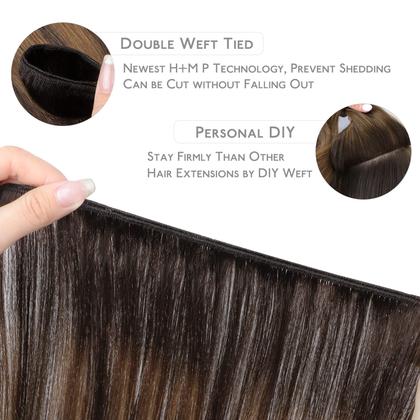Imagem de Costure em extensões de cabelo Wennalife Real Human Hair 18 polegadas 90g