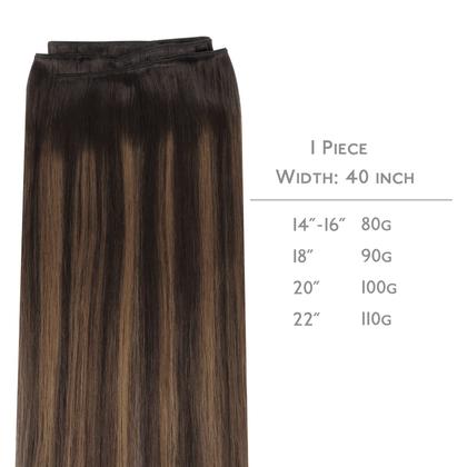 Imagem de Costure em extensões de cabelo Wennalife Real Human Hair 18 polegadas 90g
