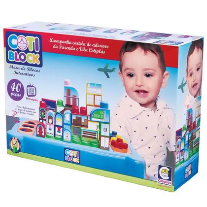 Imagem de Coti Block Mesa Didática com Peças de Encaixar - Cotiplás