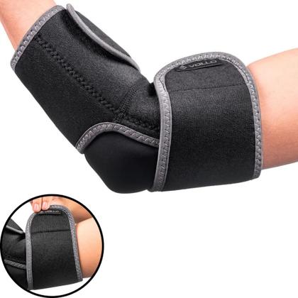 Imagem de Cotoveleira Compressão Ajustável em Neoprene Cotovelo Esquerdo/direito Vollo