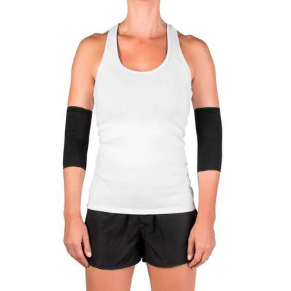 Imagem de Cotoveleira Mercur Elástica Tamanho M Preta 1 Par