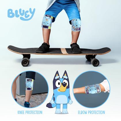 Imagem de Cotoveleiras e joelheiras para crianças Voyager Bluey com mais de 3 anos