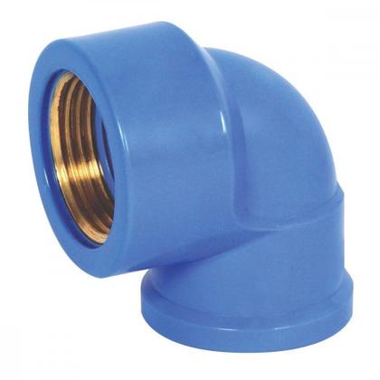 Imagem de Cotovelo Azul Krona Liso Rosca  32Mm X 3/4''  500 ./ Kit Com 10