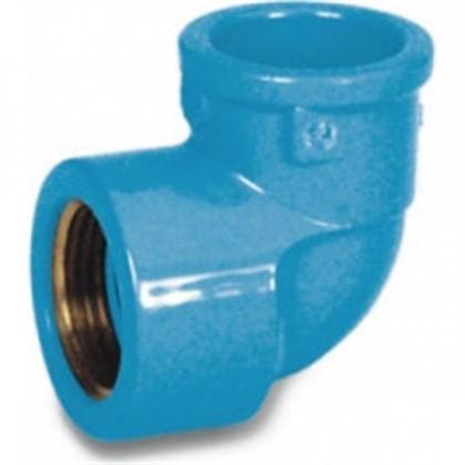 Imagem de Cotovelo Azul Tigre Liso Rosca 25Mm X 3/4''  35217843 ./ Kit Com 20
