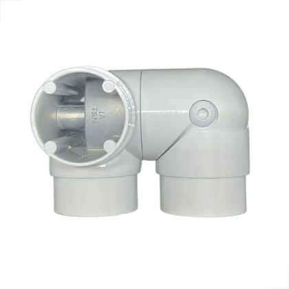 Imagem de Cotovelo Duplo CD02 Articulado 2 Pol Guarda Corpo - Branco