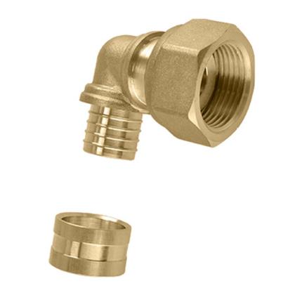 Imagem de Cotovelo Fêmea Rosca Móvel PEX Água 16X1/2" Kit c/ 50 -Emmeti