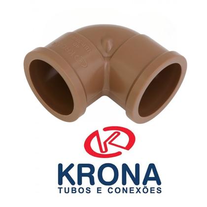 Imagem de Cotovelo Joelho 3/4 90 Graus Soldável 25mm Marrom Krona
