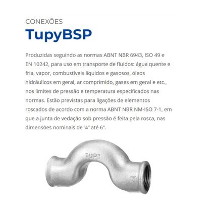 Imagem de Cotovelo Tupy 2" 45º Ferro Galvanizado