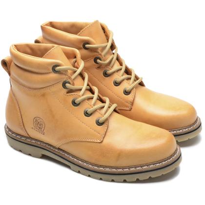 Imagem de Coturno Bota Adventure Couro Natural Cla Cle