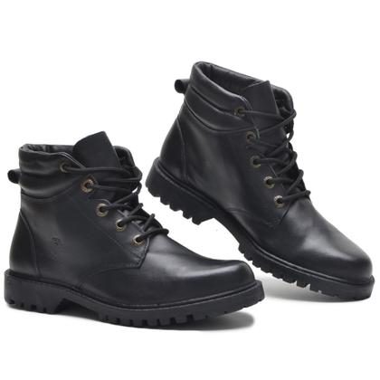Imagem de Coturno Bota Adventure Couro Natural Cla Cle
