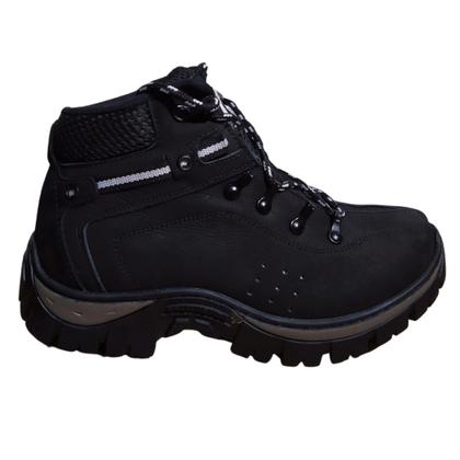 Imagem de Coturno Bota Adventure Masculino Em Couro Com Palmilha de Gel