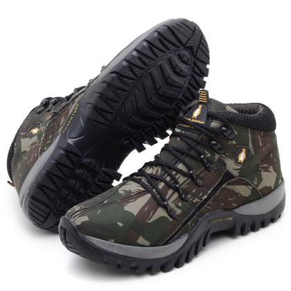 Imagem de Coturno Bota Adventure Militar Masculino Confortável Resistente Para Trilha Escalada Parra Boots