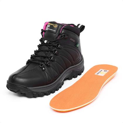 Imagem de Coturno Bota Coturno C/ C.A Couro Confortável Tratorado Profissional Reforçado