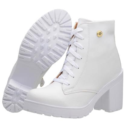 Imagem de Coturno Bota Feminina Blogueira Salto Tratorado Original Muritalle 33 ao 42