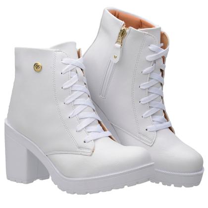 Imagem de Coturno Bota Feminina Blogueira Salto Tratorado Original Muritalle 33 ao 42