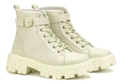 Imagem de Coturno Bota Feminino Tratorado Cano Alto Com Fivela Confort