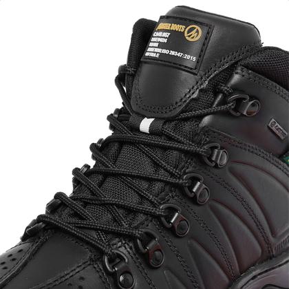 Imagem de coturno bota segurança com c.a para trabalho em couro