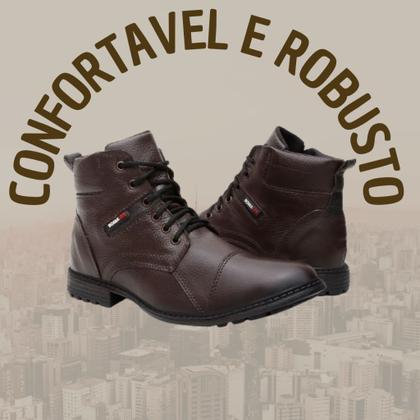 Imagem de Coturno Botina masculina solado costurado antiderrapante