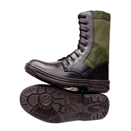 Imagem de Coturno Calfesa Selva Extra Leve Sem Zíper Pv- Preto / Verde