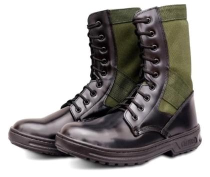 Imagem de Coturno Calfesa Selva Extra Leve Sem Zíper Pv- Preto / Verde