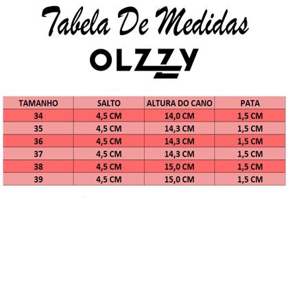 Imagem de Coturno Feminino Bota Tratorada Salto Baixo Confortável